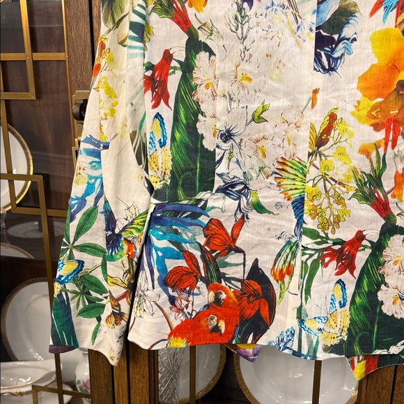 Floral Print Blazer with Vibrant Colors - Picture 13 of 13